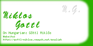 miklos gottl business card